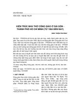 Kiến trúc nhà thờ Công giáo ở Sài Gòn - thành phố Hồ Chí Minh (từ 1954 đến nay)