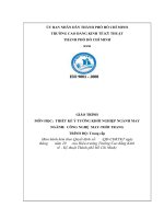 Giáo trình Thiết kế ý tưởng khởi nghiệp ngành may (Ngành: Công nghệ may-thời trang) - CĐ Kinh tế Kỹ thuật TP.HCM