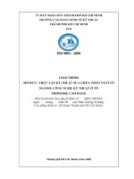 Giáo trình Thực tập Kỹ thuật sửa chữa thân vỏ ô tô (Nghề: Công nghệ ô tô) - CĐ Kinh tế Kỹ thuật TP.HCM