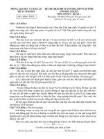 Đề thi học sinh giỏi môn GDCD lớp 9 cấp tỉnh năm 2020-2021 - Phòng GD&ĐT Nghi Sơn (Bài số 1)