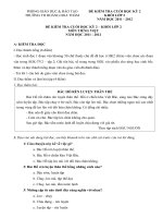 De thi cuoi HK2 1112 Tham khao