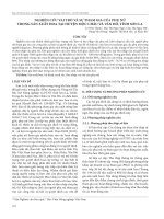 Nghiên cứu vai trò và sự tham gia của phụ nữ trong sản xuất hoa tại huyện Mộc Châu và Vân Hồ, tỉnh Sơn La