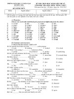 De thi HSG Anh van 7 Thi Xa