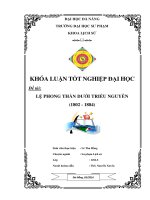 Lệ phong thần dưới triều nguyễn (1802   1884) 