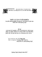 Giải quyết khiếu nại về đánh giá xếp loại học lực học sinh của giáo viên trường THPT 
