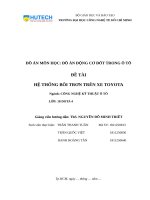 Đồ án hệ thống bôi TRƠN TOYOTA
