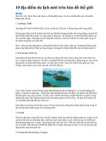 10 diem du lich moi tren ban do