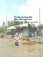 Tài liệu hướng dẫn Sản xuất sạch hơn: Ngành Sản xuất các sản phẩm ngành dừa
