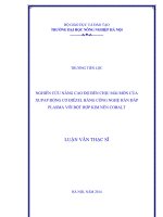 NGHIÊN cứu NÂNG CAO độ bền CHỊU mài mòn của XUPAP ĐỘNG cơ ĐIÊZEL BẰNG CÔNG NGHỆ hàn đắp PLASMA với bột hợp KIM nền COBALT 