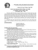 Bao cao cong tac Doi 2011 2012