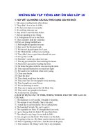 nhung bai tap on vao lop 10