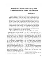 Tư tưởng khoan dung của phật giáo và biểu hiện của nó ở phật giáo Việt Nam