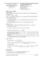 Đề thi cuối học kỳ II môn Phương pháp tính - Đại học Sư phạm Kỹ thuật TP. HCM