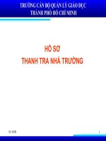 Bai 2Thanh traHo so thanh tra nha truong