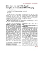 Diễn ngôn của người kể chuyện trong tác phẩm của Đoàn Minh Phượng