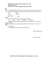 DE THI HOA 9 HKII2012