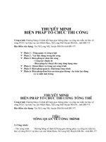 THUYET MINH BPTC DƯƠNG NUI