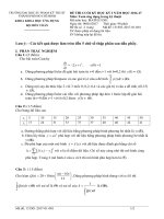 Đề thi cuối học kỳ I năm học 2016-2017 môn Toán ứng dụng trong kỹ thuật - Đại học Sư phạm Kỹ thuật TP.HCM