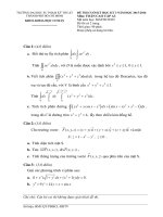 Đề thi cuối học kỳ 3 năm học 2015-2016 môn Toán cao cấp A3 - ĐH Sư phạm Kỹ thuật TP.HCM