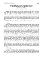 Đổi mới chương trình đào tạo giáo viên ở trường Cao đẳng Sư phạm Nam Định