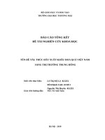 Thúc đẩy xuất khẩu hoa quả VIệt  Nam sang thị trường Trung Đông