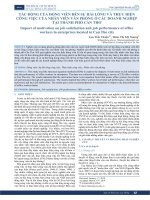 Tác động của động viên đến sự hài lòng và thực hiện công việc của nhân viên văn phòng ở các doanh nghiệp tại thành phố Cần Thơ