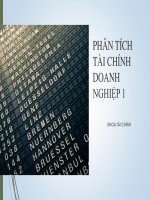 SLIDE BÀI GIẢNG PHÂN TÍCH TÀI CHÍNH DOANH NGHIỆP