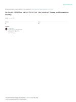 Lý thuyết xã hội học và xã hội tri thức