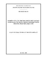 Luận văn thạc sĩ nghiên cứu các phương pháp chế tạo hạt nano fe3 o4 ứng dụng trong sinh học bằng phương pháp hoá học 