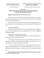 Bao cao ket qua trien khai huong ung tuan le toan cau truong THCS TanPhuong