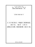 Sử dụng chỉ số wqi để đánh giá chất lượng nước mặt sông cu đê   thành phố đà nẵng   