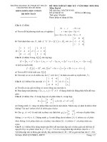 Đề thi học kỳ I năm học 2015-2016 môn Đại số - Đại học Sư phạm Kỹ thuật TP. HCM