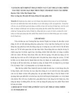 Vận dụng kết hợp kỹ thuật phân vai và kỹ thuật chia nhóm vào việc giảng dạy học phần Thực hành kế toán tài chính