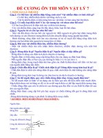 DE CUONG ON TAP CUOI NAM LI 7HOT