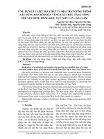 Ứng dụng tư liệu địa chất và địa chất công trình xây dựng bản đồ phân vùng cấu trúc tầng nông đới ven sông hồng khu vực Sơn Tây - Gia Lâm