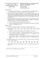 Đề thi cuối học kỳ I năm học 2016-2017 môn Xác suất thống kê ứng dụng - ĐH Sư phạm Kỹ thuật TP.HCM