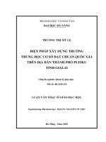 Biện pháp xây dựng trường trung học cơ sở đạt chuẩn quốc gia trên địa bàn thành phố pleiku tỉnh gia lai   