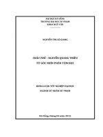 Châu thổ   nguyễn quang thiều từ góc nhìn phân tâm học  