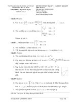 Đề thi cuối học kỳ I năm học 2016-2017 môn Toán 1 - ĐH Sư phạm Kỹ thuật TP.HCM
