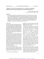 Nghiên cứu khả năng sinh trưởng của cây phân xanh họ đậu trên đất sau khai thác khoáng sản tại tỉnh Thái Nguyên