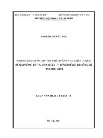 Một số giải pháp chủ yếu nhằm nâng cao chất lượng rừng phòng hộ tại ban quản lý rừng phòng hộ sông đà tỉnh hòa bình 