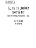 Lí giải một số từ ngữ chỉ không gian trong thơ Hàn Mặc Tử