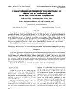So sánh hiệu năng của các Framework tập trung xử lý phía máy chủ trên nền tảng web với công nghệ Java và ứng dụng tại Học viện Nông nghiệp Việt Nam
