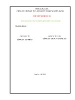 dỰ án đầu tư NHÀ máy sản XUẤT PHÂN bón hữu cơ VI SINH 