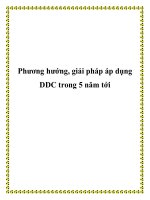 Phương hướng, giải pháp áp dụng DDC trong 5 năm tới