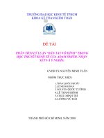 PHÂN TÍCH lí LUẬN bàn TAY vô HÌNH TRONG học THUYẾT KINH tế của ADAM SMITH 