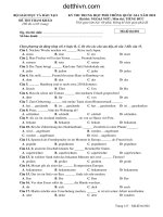 Đề tham khảo thi THPT quốc gia 2018 – môn Tiếng Đức | dethivn.com