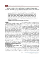 Một số vấn đề về quản lí hoạt động nghiên cứu khoa học của học viên ở Học viện An ninh nhân dân đáp ứng mục tiêu đào tạo