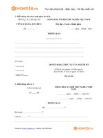 Tải Mẫu thông báo mới nhất - HoaTieu.vn