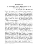 Các biện pháp tăng cường và nâng cao hiệu quả đầu tư thư viện đại học Việt Nam